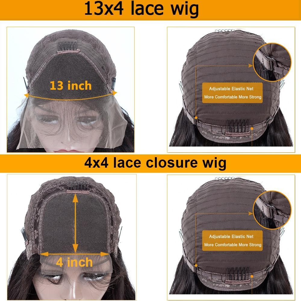 180% Density Body Wave 4x4 Short Bob | 13x4 Lace Front Human Hair Wig