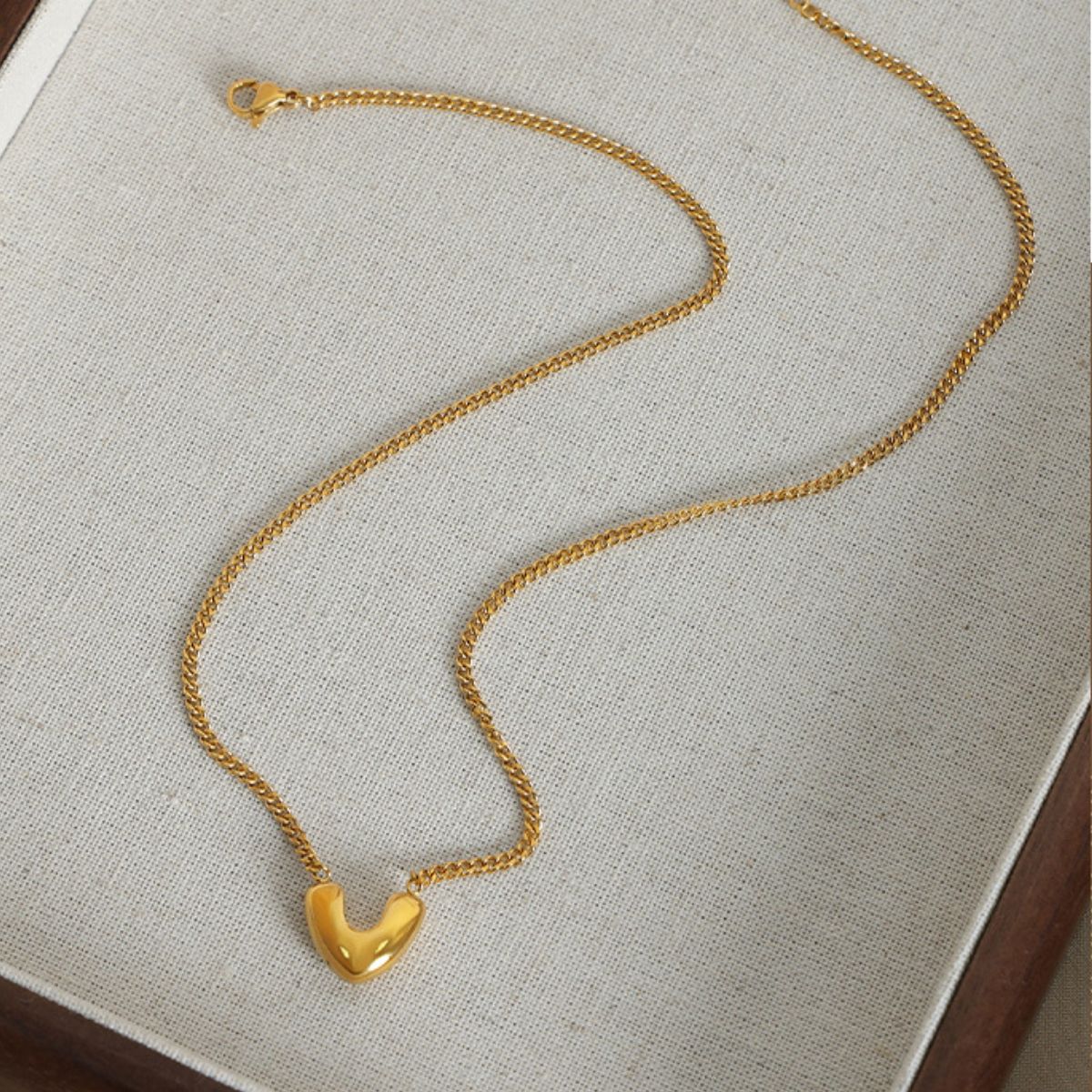 Gold-Plated Heart Pendant