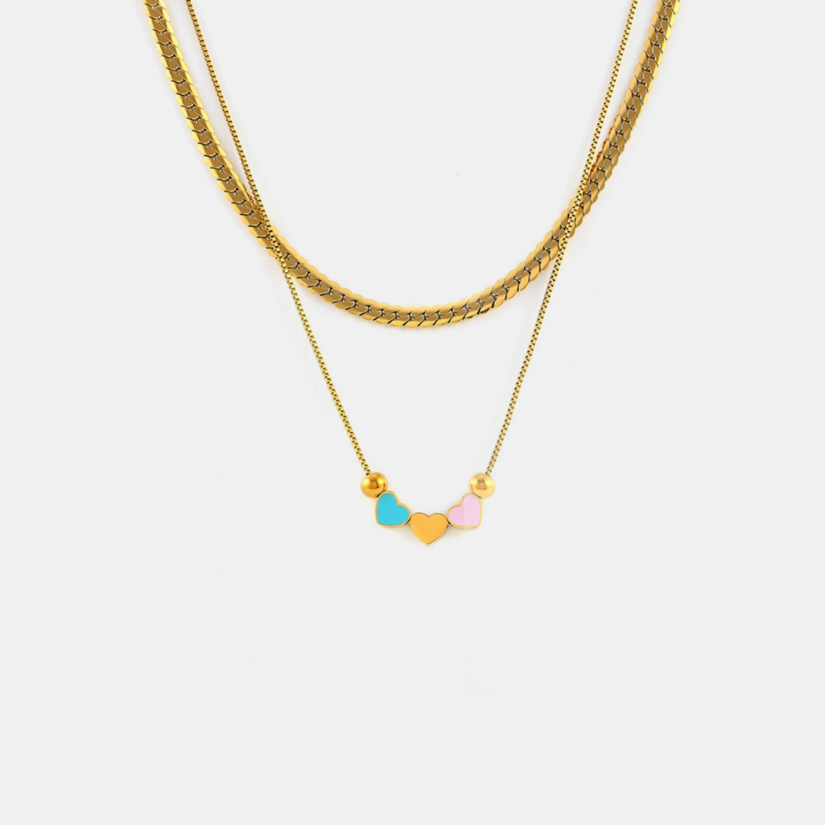 18K Gold-Plated Heart Necklace