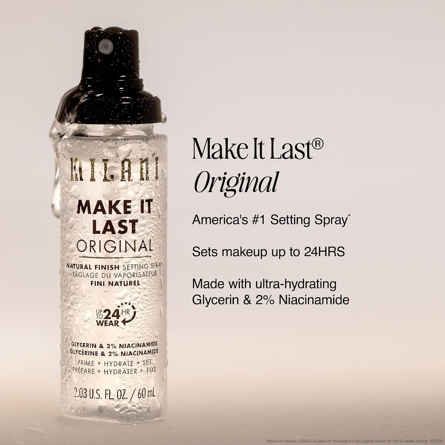 3-In-1 Priming , Hydrating, & Setting Spray. Up To 24 Hour Wear