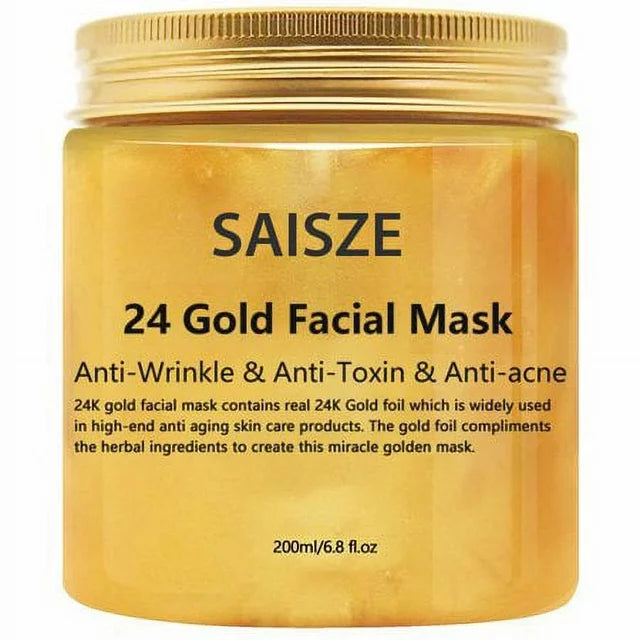 24K Gold Collagen Facial Face Mask + Gold Serum