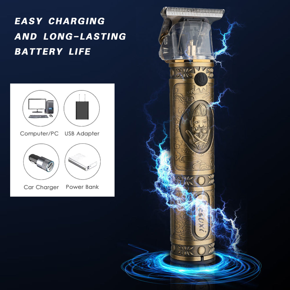 Professional Trimmer & Grooming Set with LED