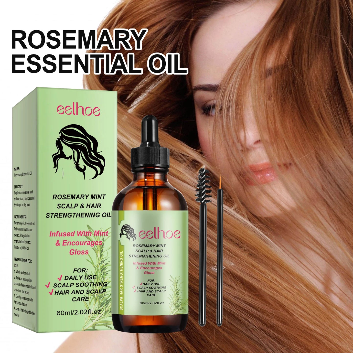 Rosemary Hair Care Nourish, Strengthen Roots | Relieve Scalp Tension