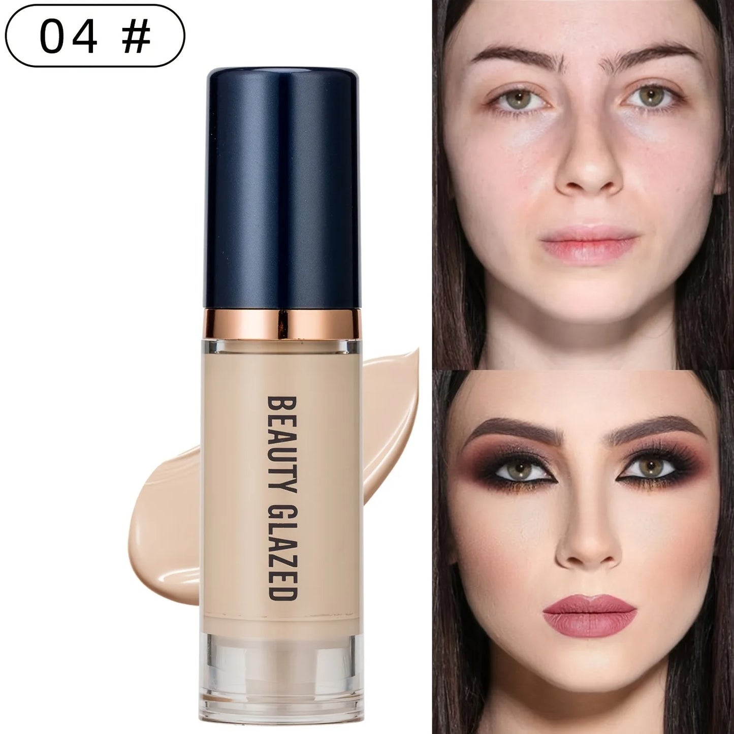 Beauty Glazed 6 Color Liquid Foundation Concealer