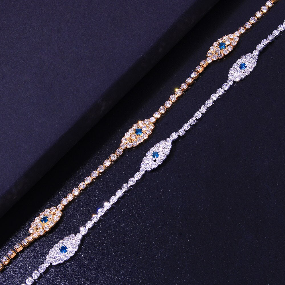 Vintage Crystal Anklet
