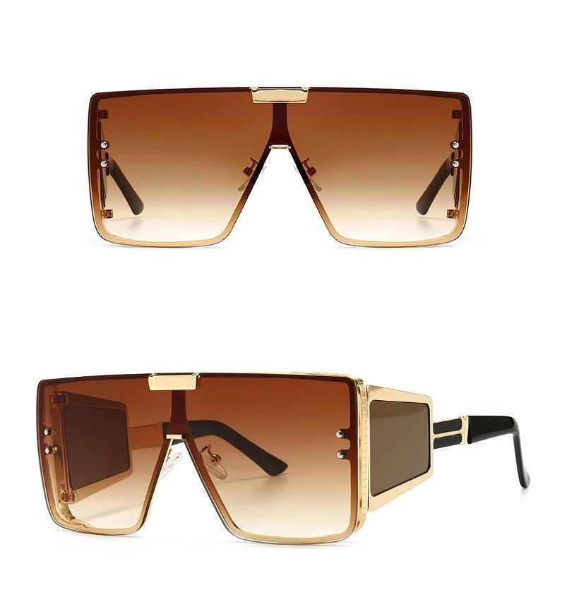 Oversized Luxury Uv400 Vintage Glasses