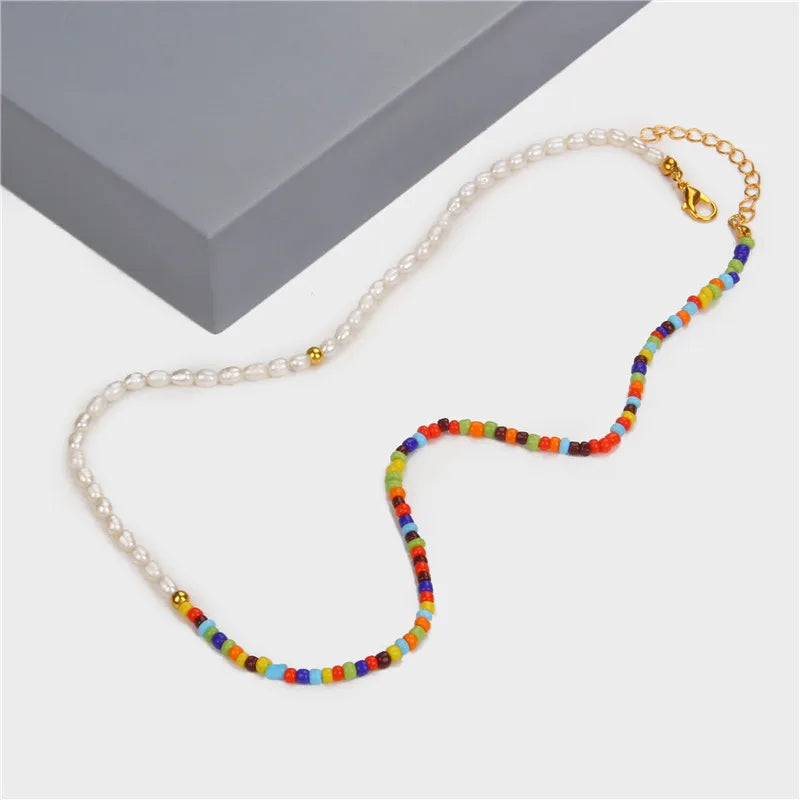 Colorful Beaded Natural Baroque Pearl