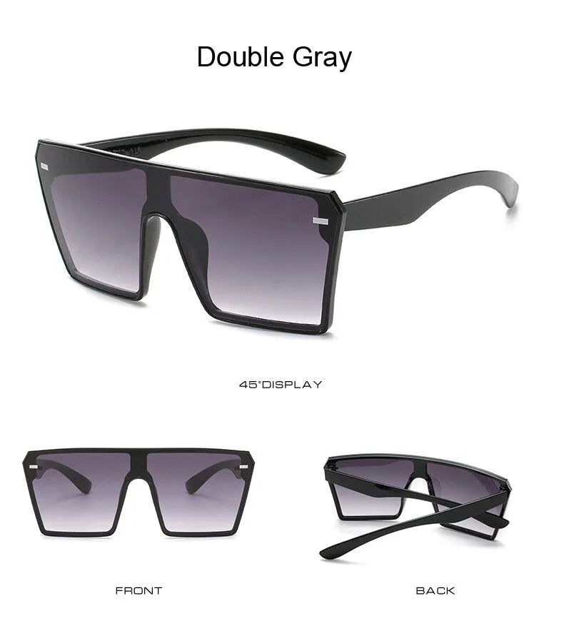 Oversized Big Frame Gradient Sunglasses