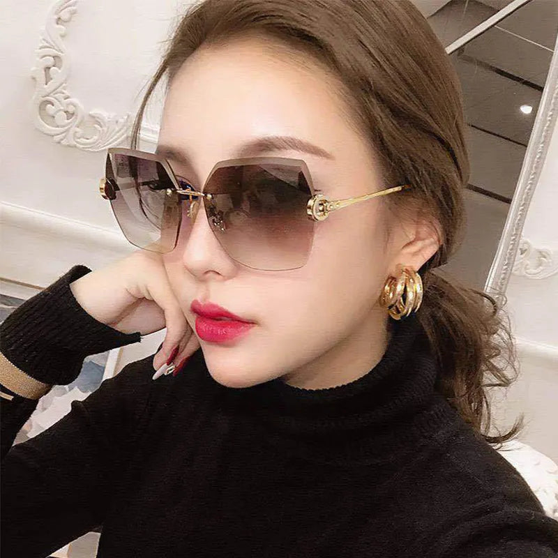 Rimless Gradient UV400 Eyewear