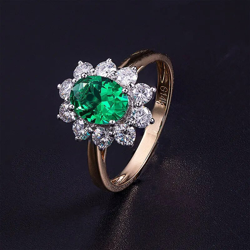 moissanite 14K rose gold