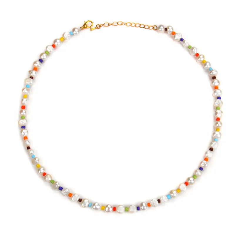 Colorful Beaded Natural Baroque Pearl