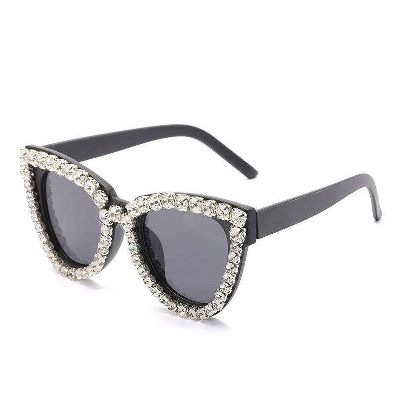 Luxury Cat Eye Diamond Sunglasses