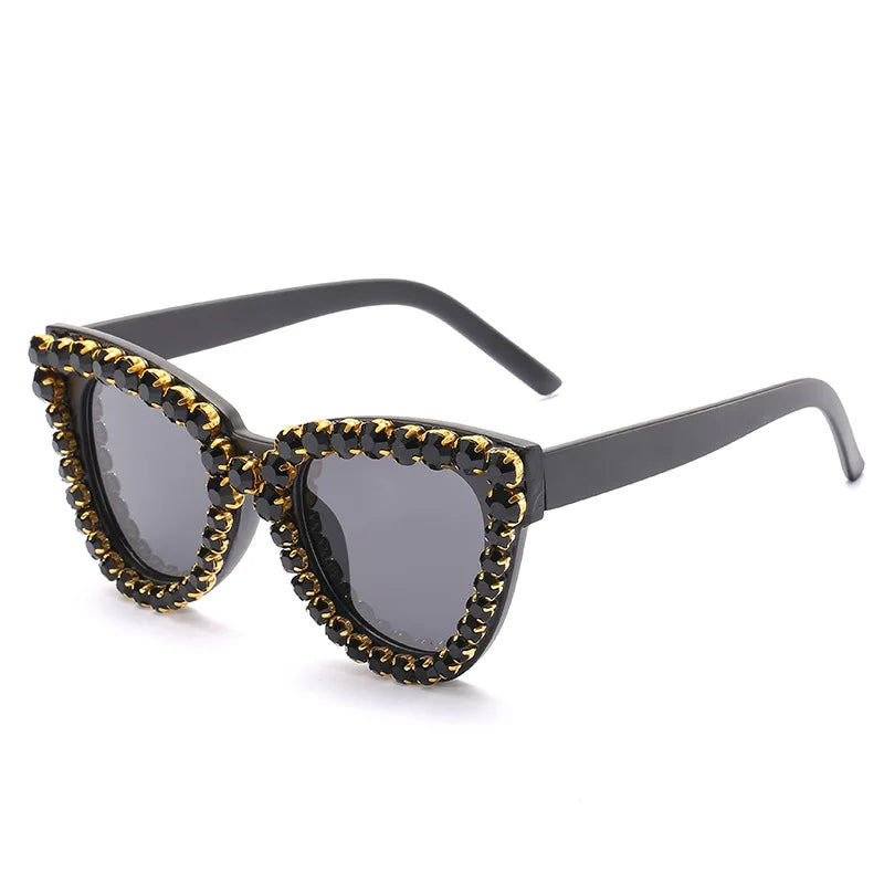 Luxury Cat Eye Diamond Sunglasses