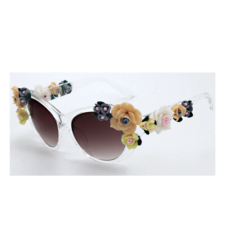 Charming Flower Fashion Cat Eye
