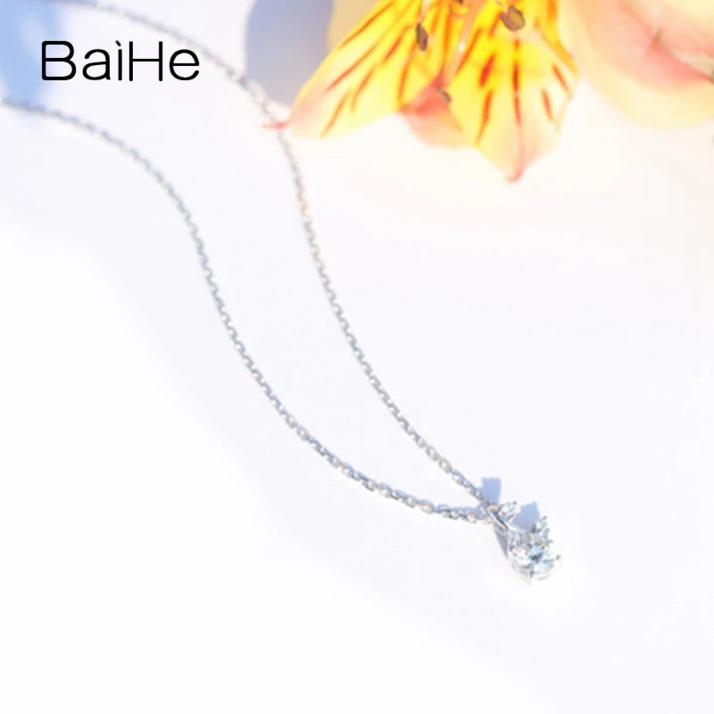 18K White Gold 0.25ct Unisex Trendy Fine Jewelry