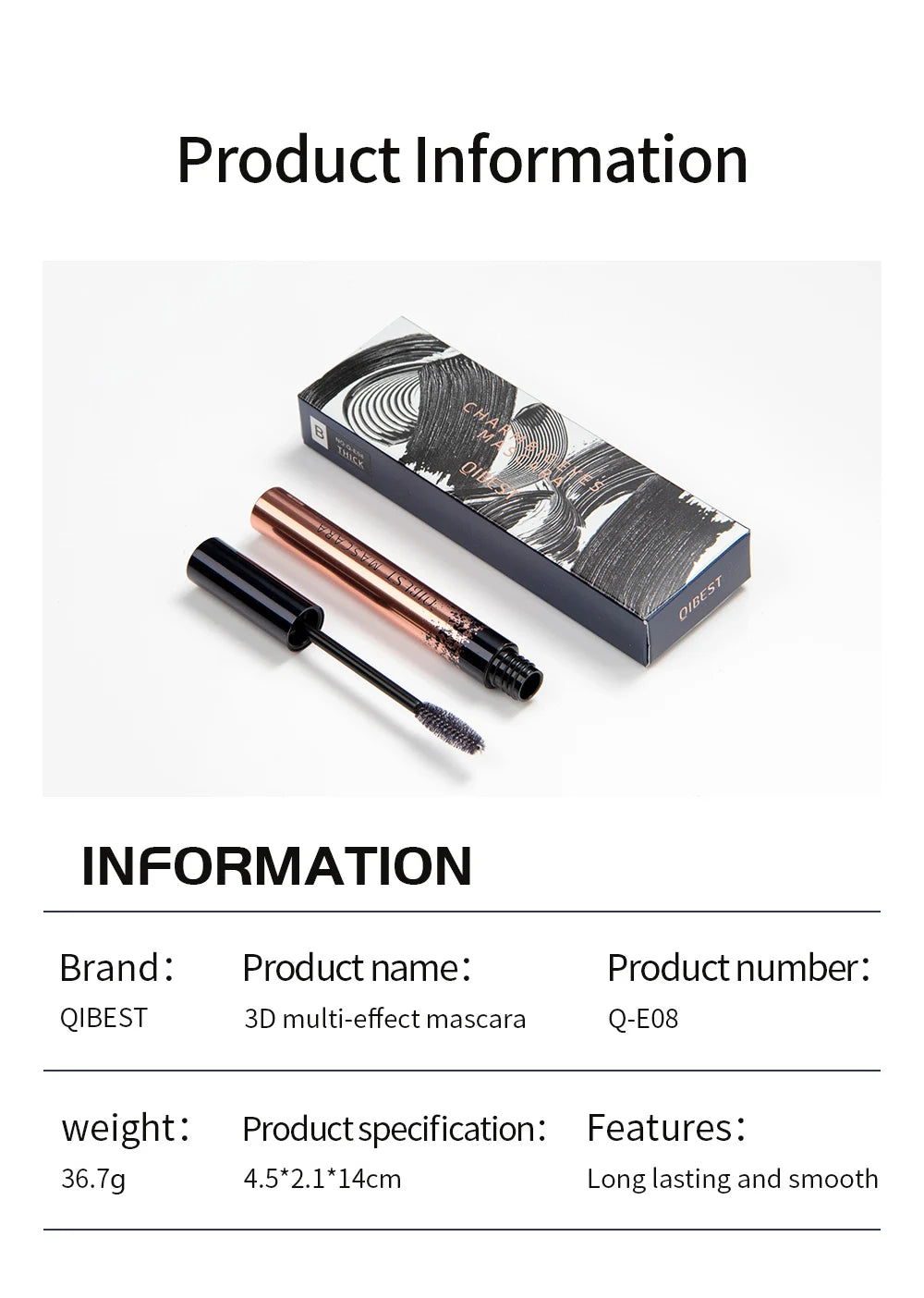 4D Silky Eyelashes Lengthening Waterproof Mascara