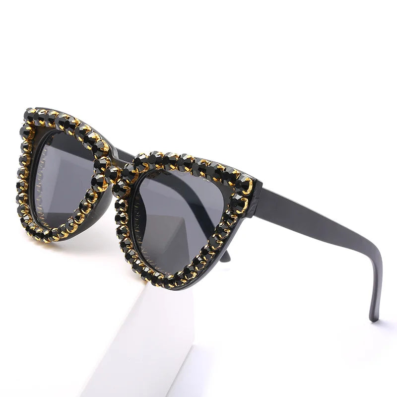 Luxury Cat Eye Diamond Sunglasses