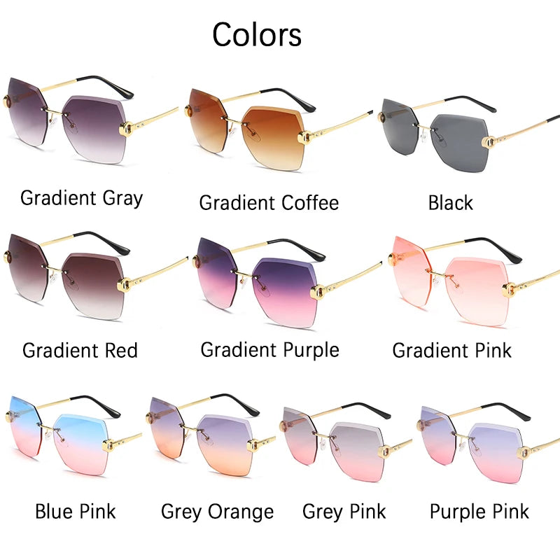 Rimless Gradient UV400 Eyewear