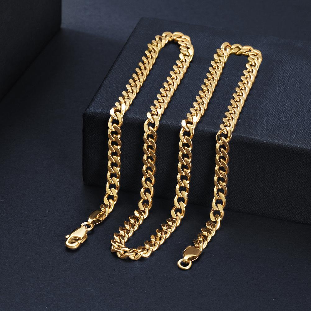 Gold Hip Hop Cuban Chain Necklace