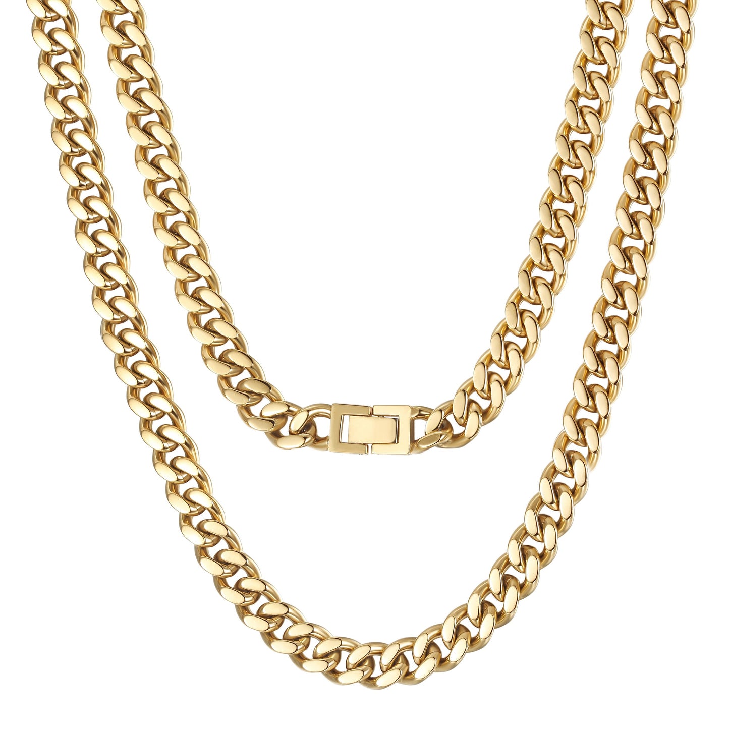 Gold Hip Hop Cuban Chain Necklace
