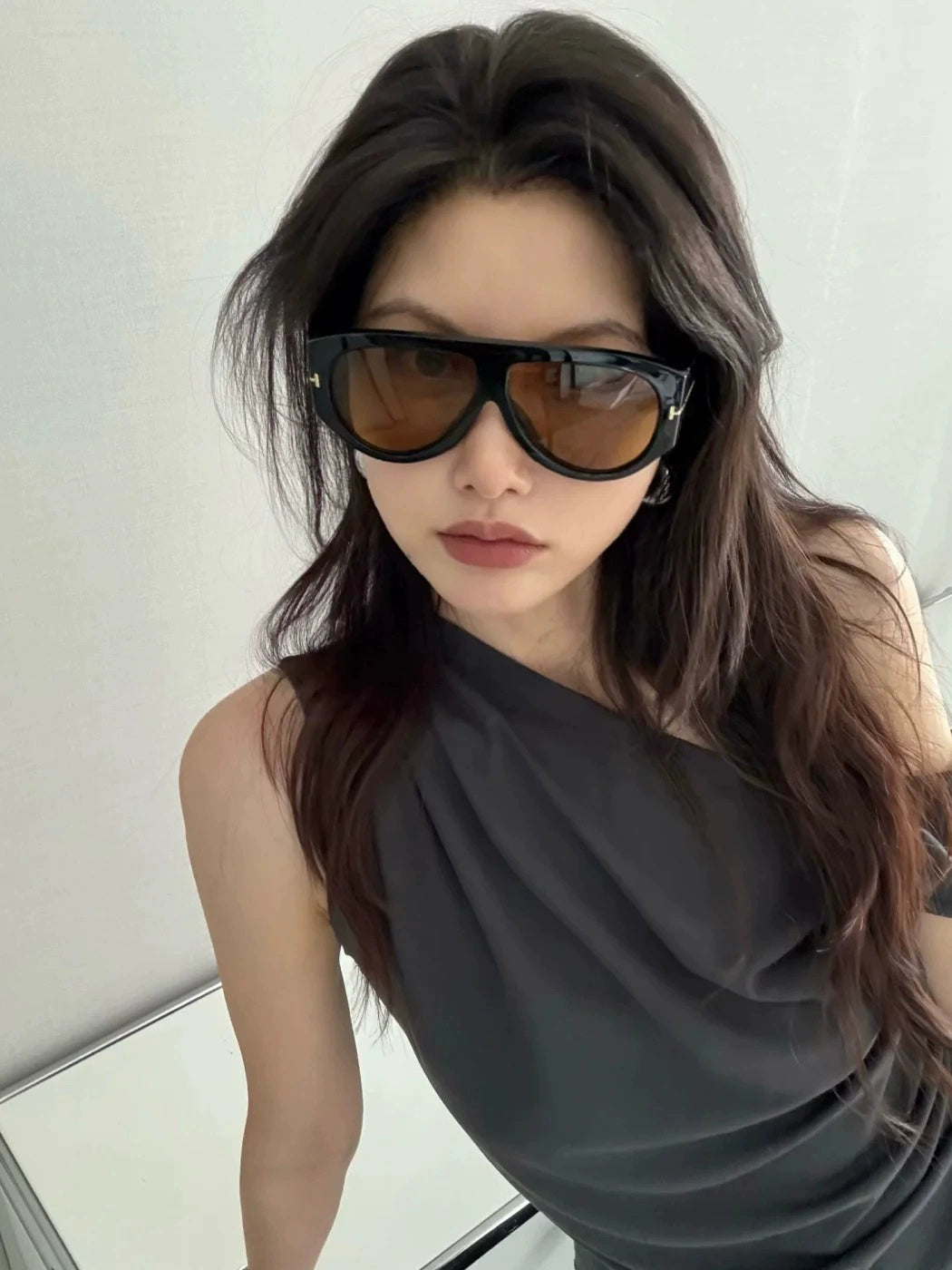 European and American Retro Frog Glasses
