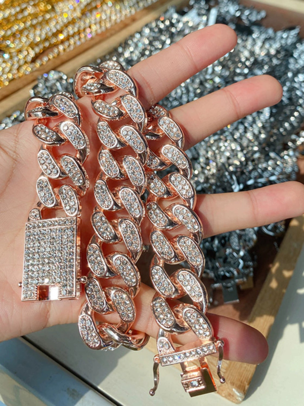 Exaggerated Miami Cuban Link Chain Necklace