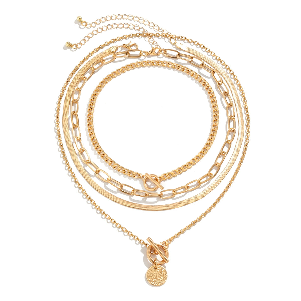 4-Piece round Necklace Suit