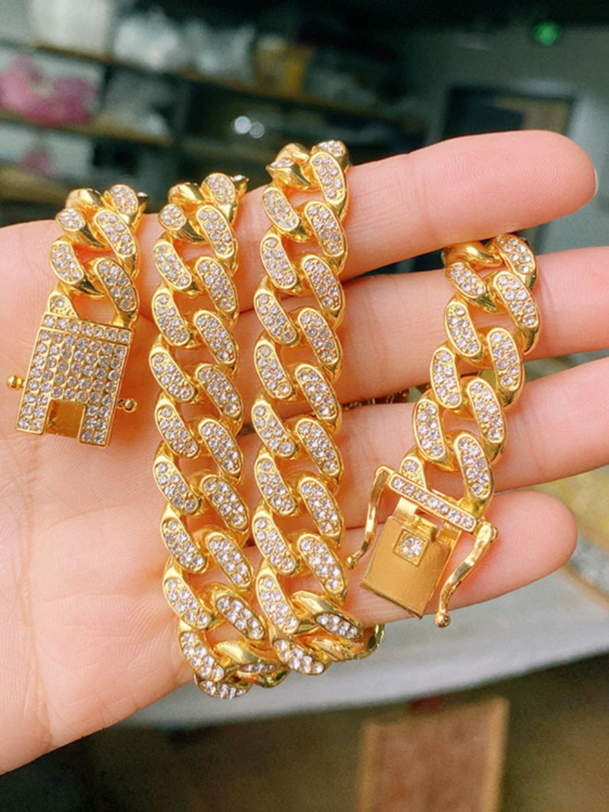 Exaggerated Miami Cuban Link Chain Necklace