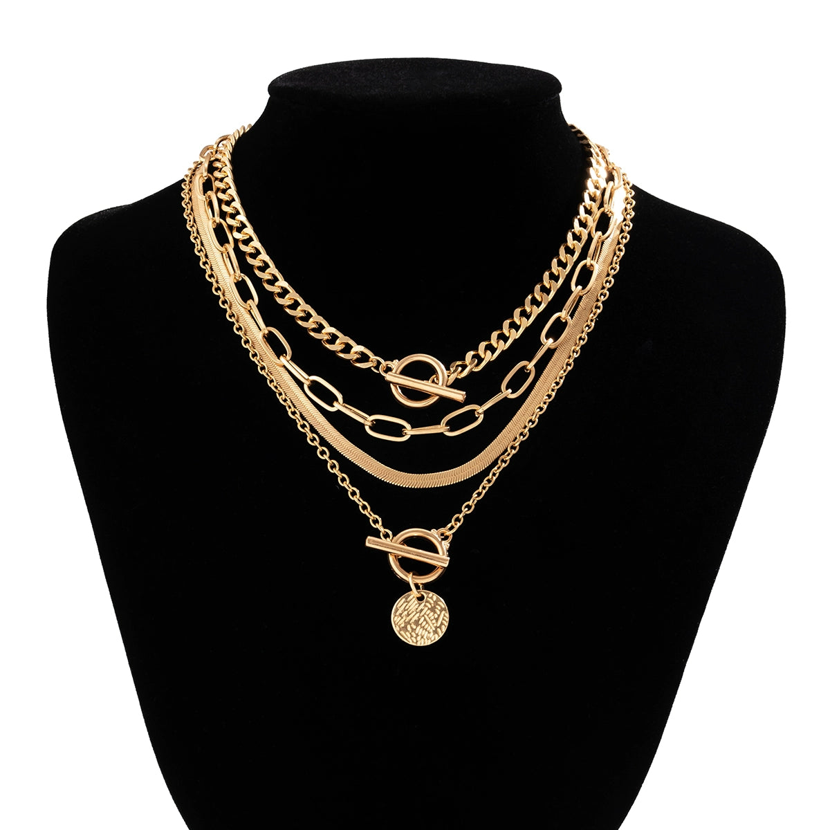 4-Piece round Necklace Suit