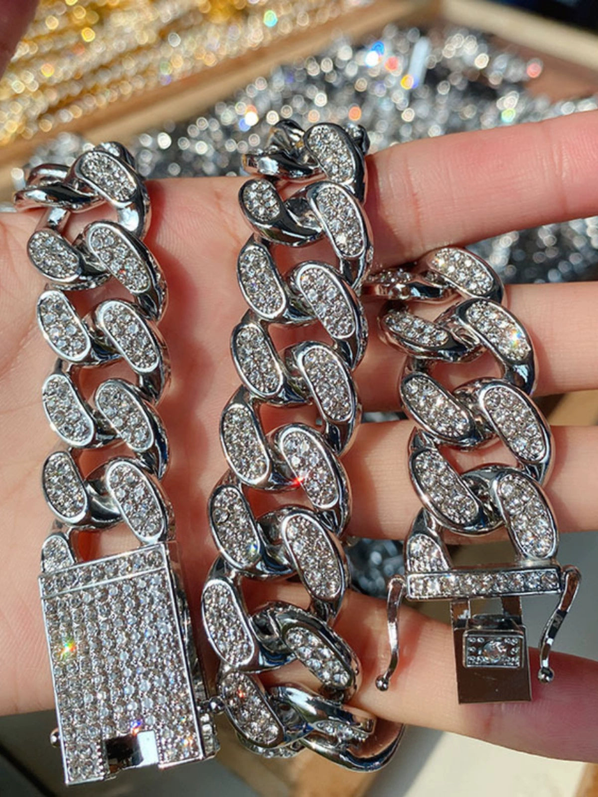 Exaggerated Miami Cuban Link Chain Necklace