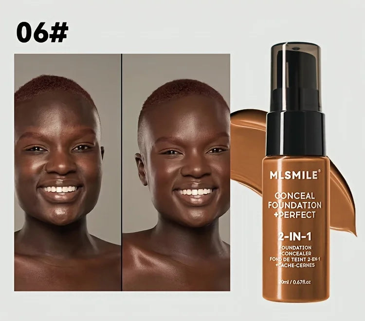 2-In-1 Oil Control Liquid Foundation And Concealer