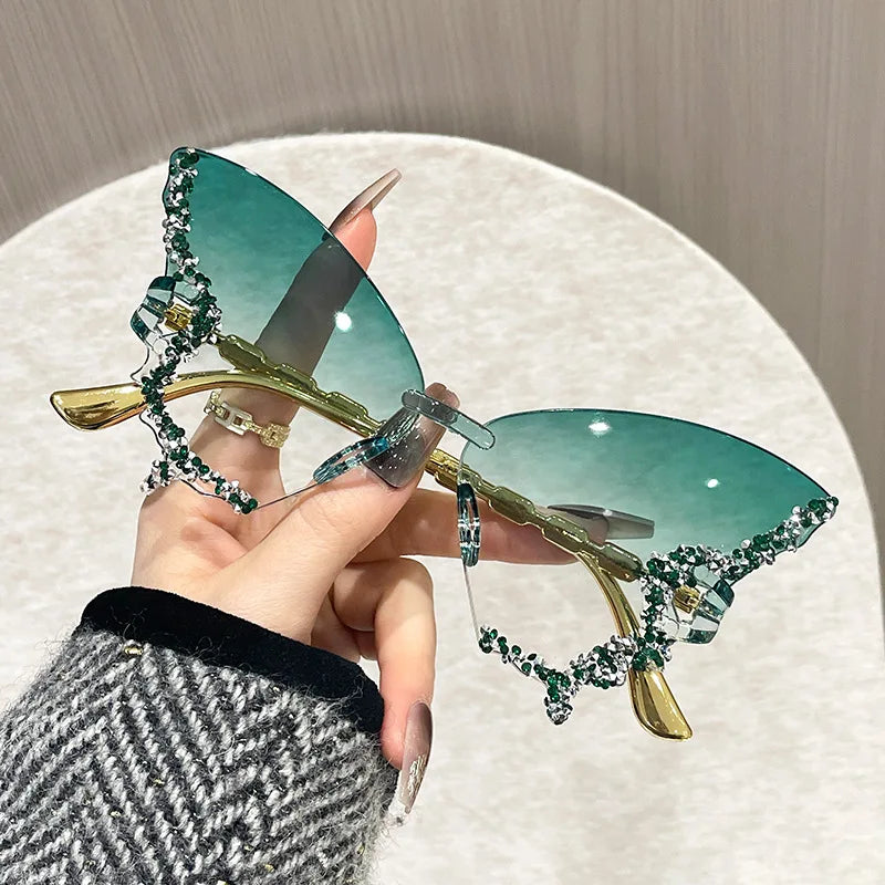 Rimless Butterfly Cat Eye