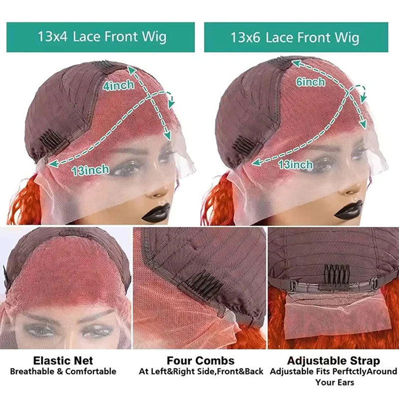 Ginger Orange 13x6 Lace Front