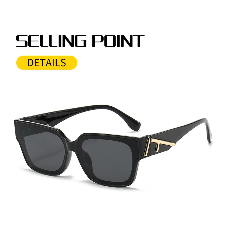 Unisex Square frame colored sunglasses
