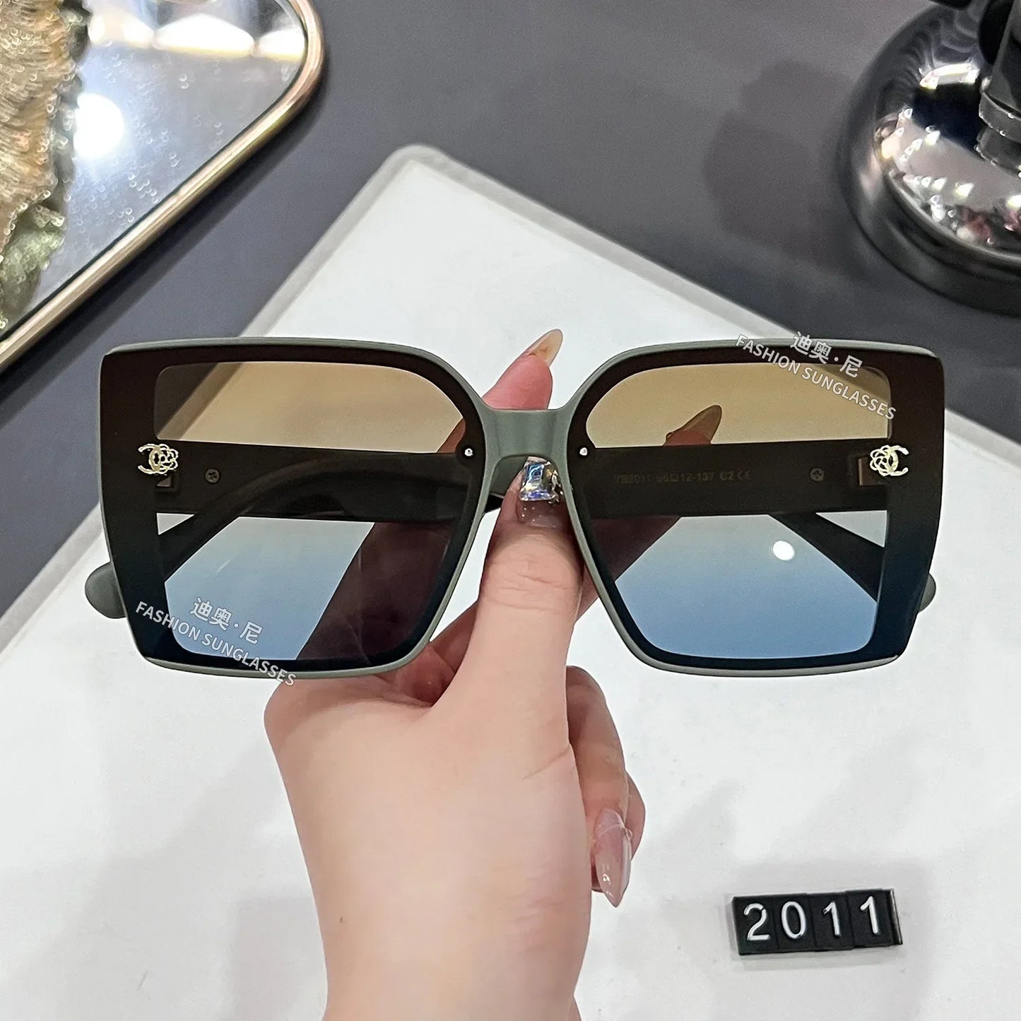 Polarized Square Oversized Sunglasses
