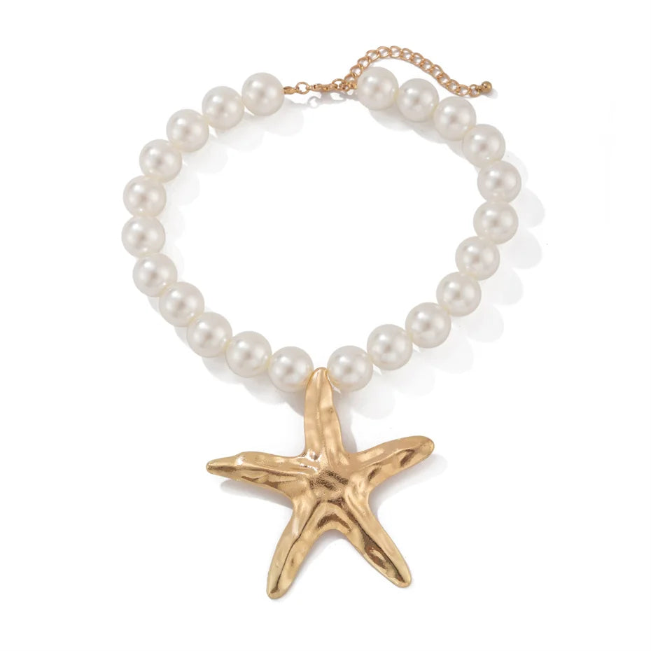 Exaggerated Punk Big Starfish Pendant Jewelry