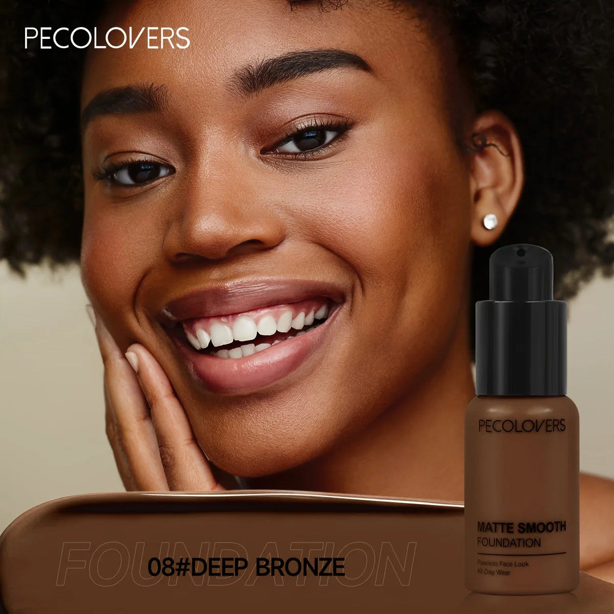 Finish Liquid Foundation - Oil-Control, Waterproof, Full Coverage Concealer for All Skin Tones