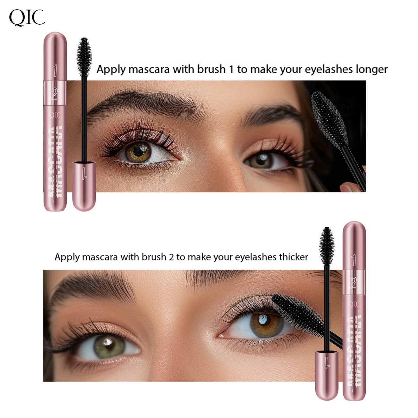 New rose gold double-effect mascara