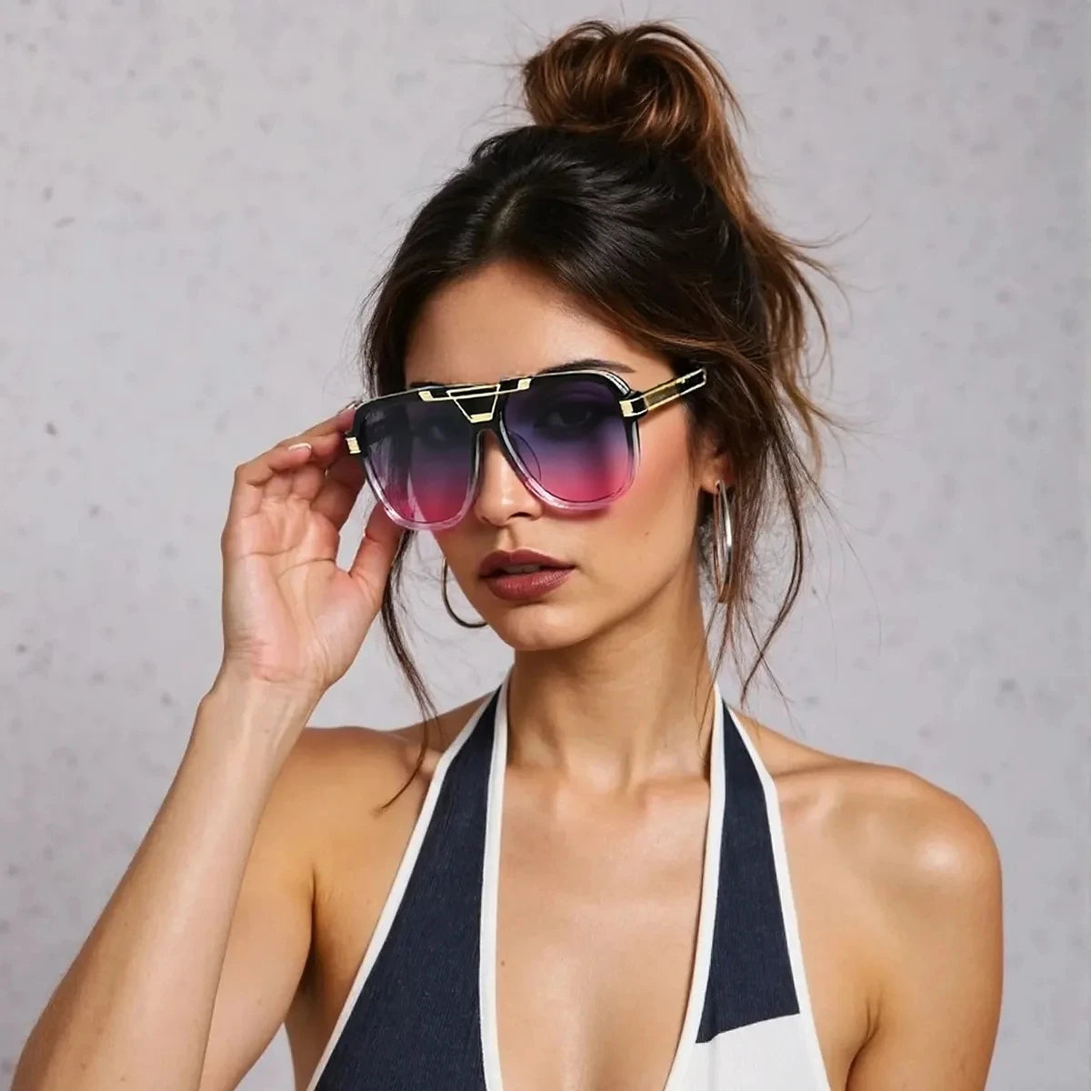 Gradient Color Trendy Decorative Styles UV400