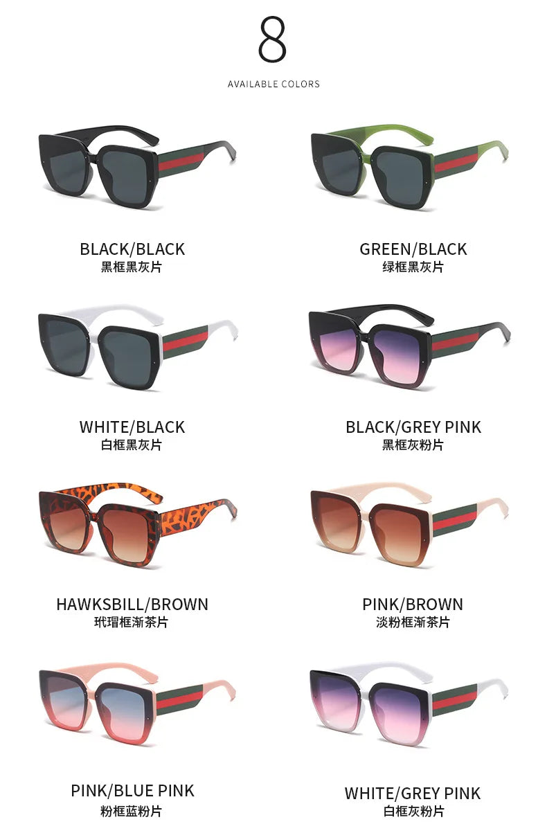 Square Retro Oversized Eyewear | UV400