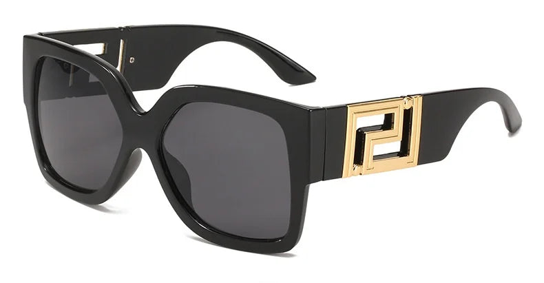 Luxury Stylish Square Retro Gradient Tone Sunglasses.