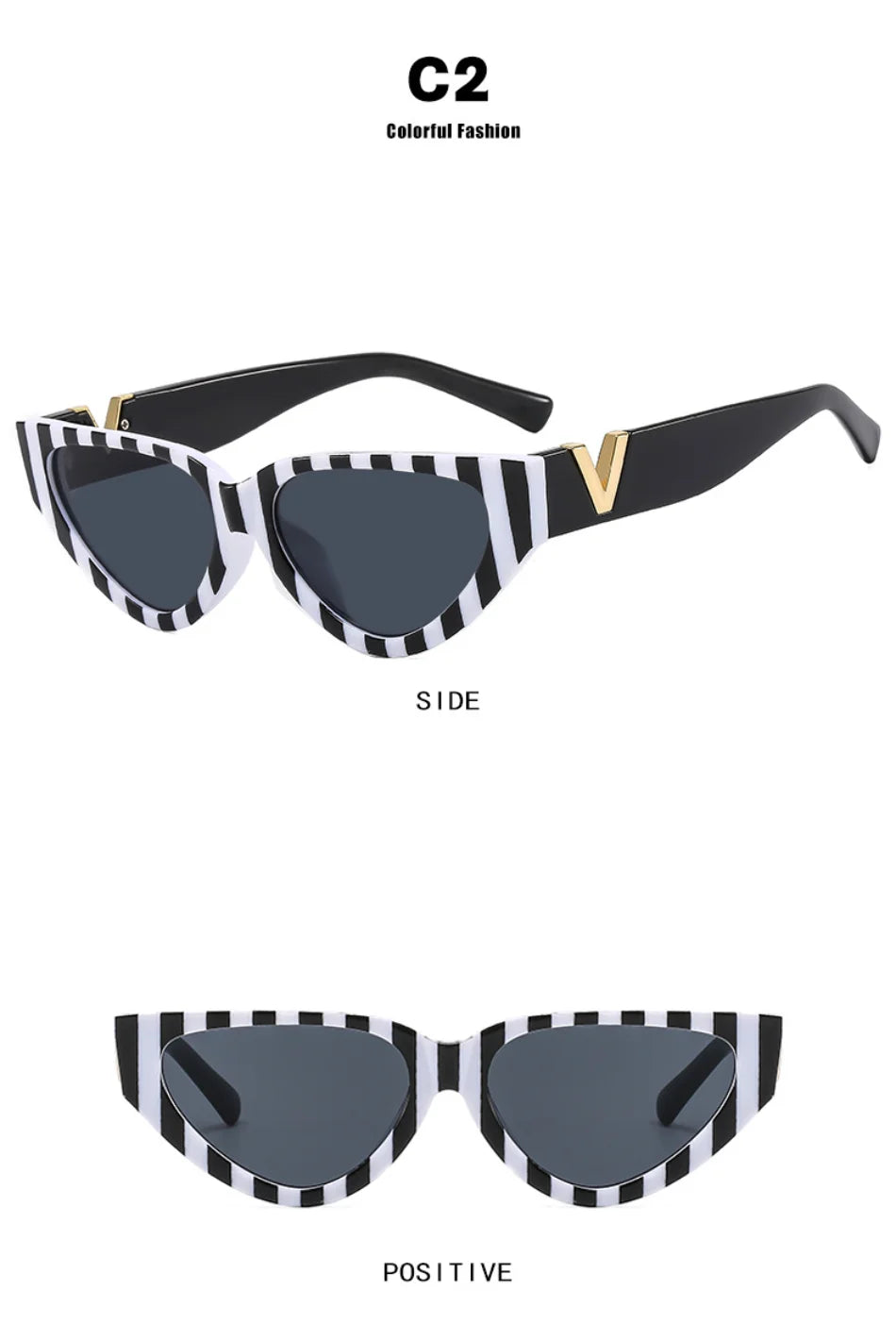 Luxury Vintage Cat Eye Sunglasses