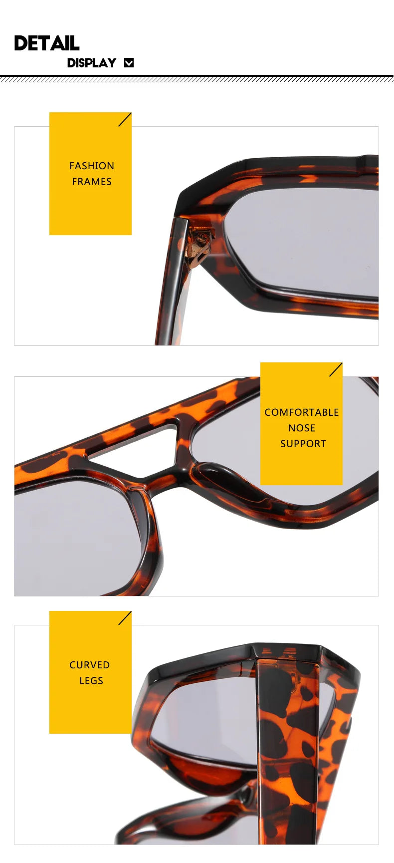Thick Frame Double Bridges Eyewear