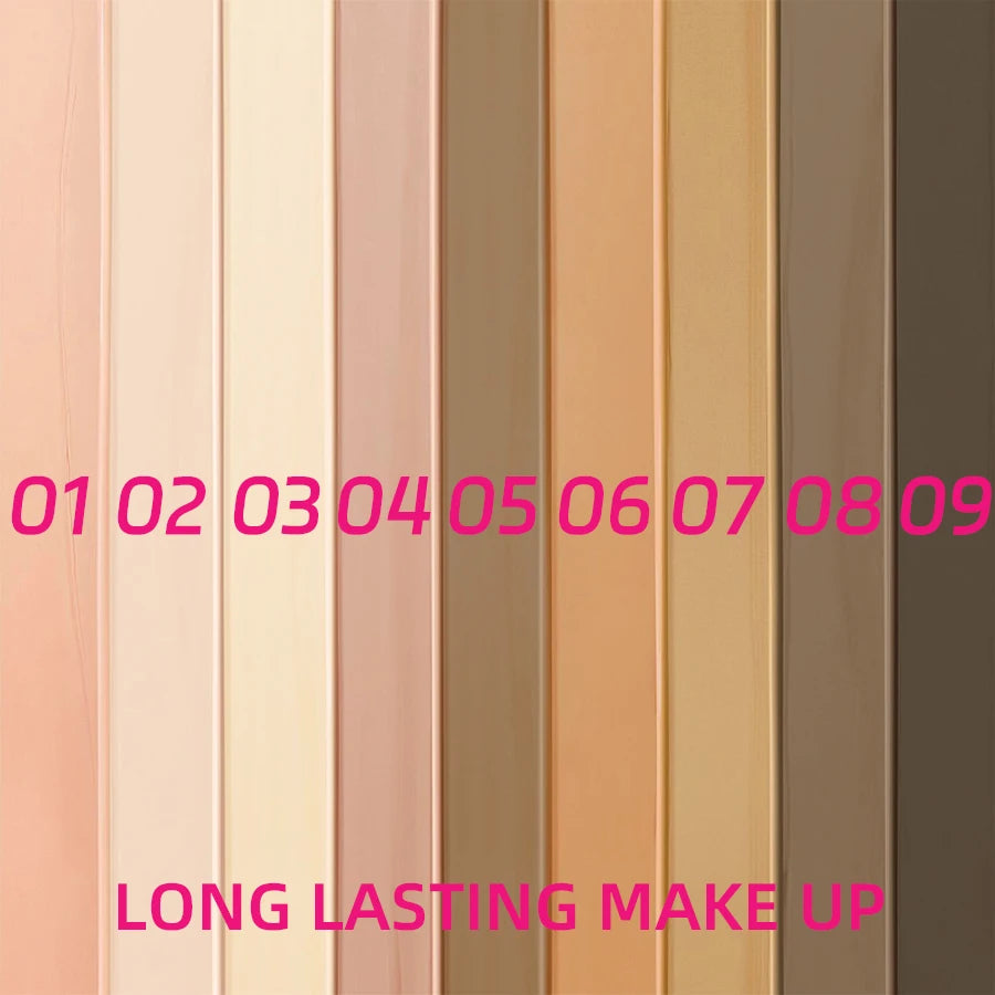 9 Color Face Foundation Cream Matte Waterproof