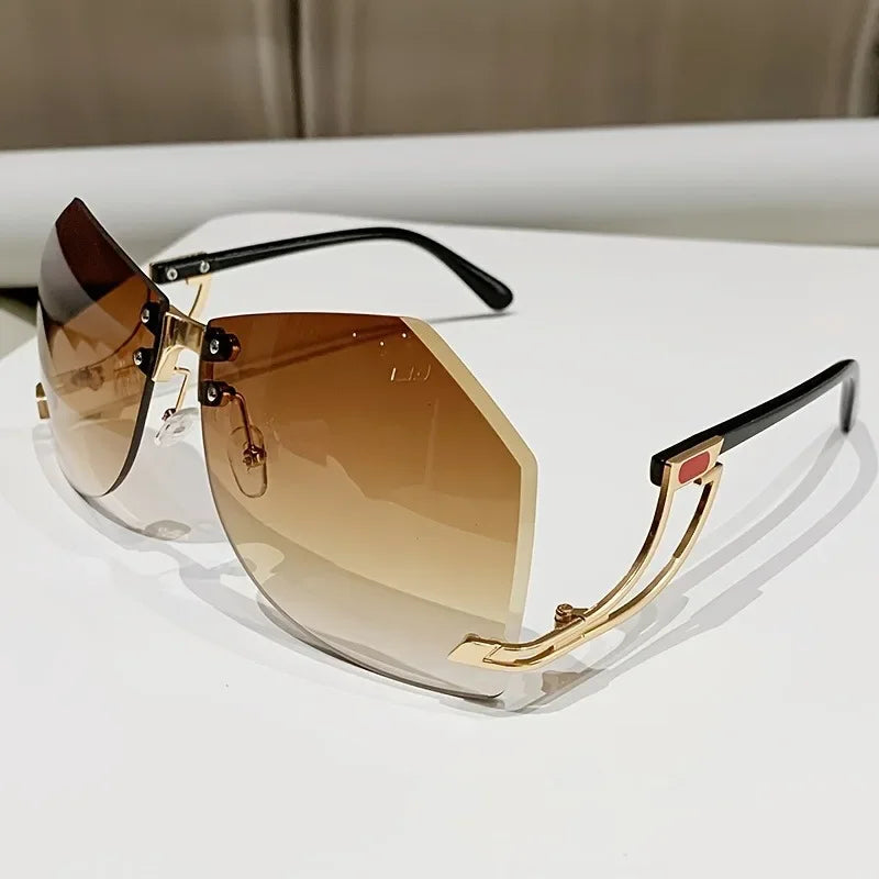 Square Trendy Cute Gradient UV400 Shades