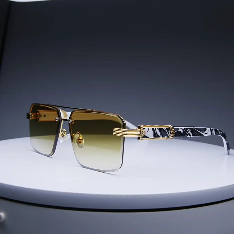 Rimless Classic Small Square Traveling Shades