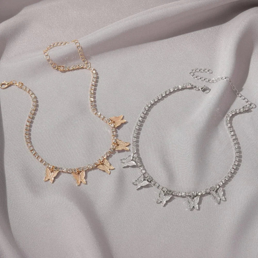 Butterfly pendant necklace