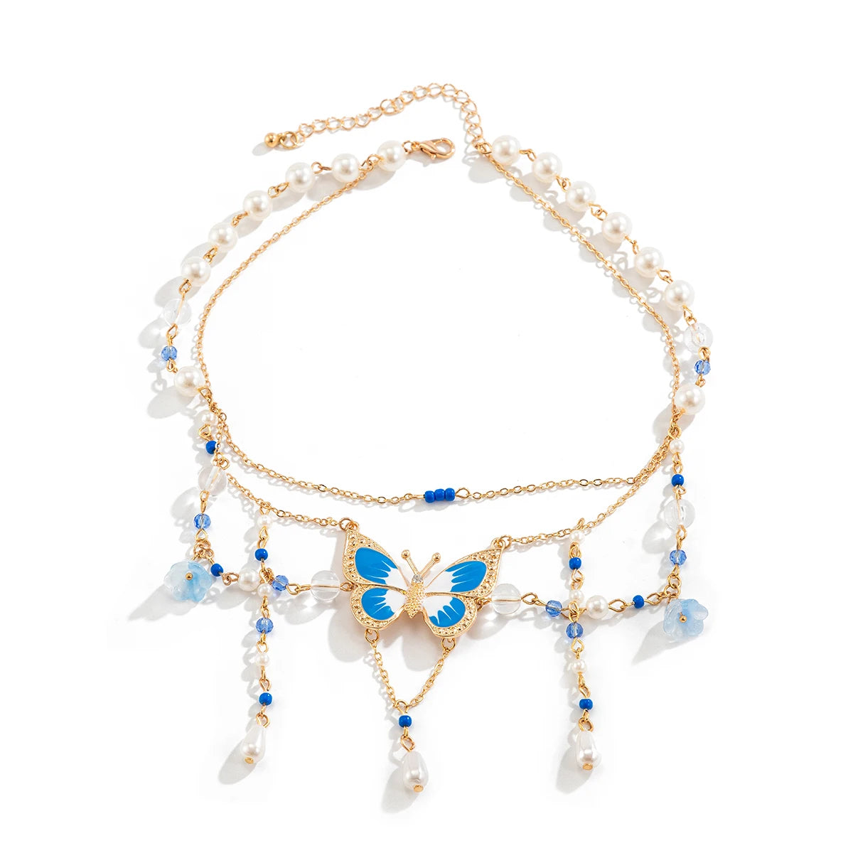 Sweet Drip Oil Butterfly Necklace Aesthetic Jewelry