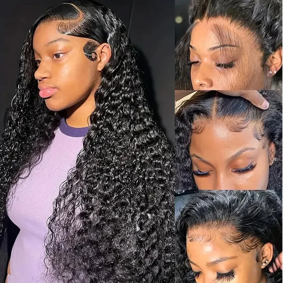 250 Density Deep Wave| Curly 13x4 Lace Front