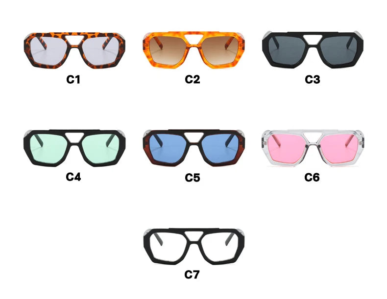 Thick Frame Double Bridges Eyewear